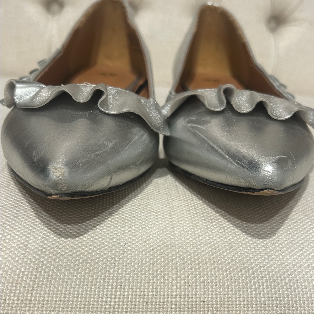 H&M Silver Ruffle Women's Shoes - Picture 4 of 10